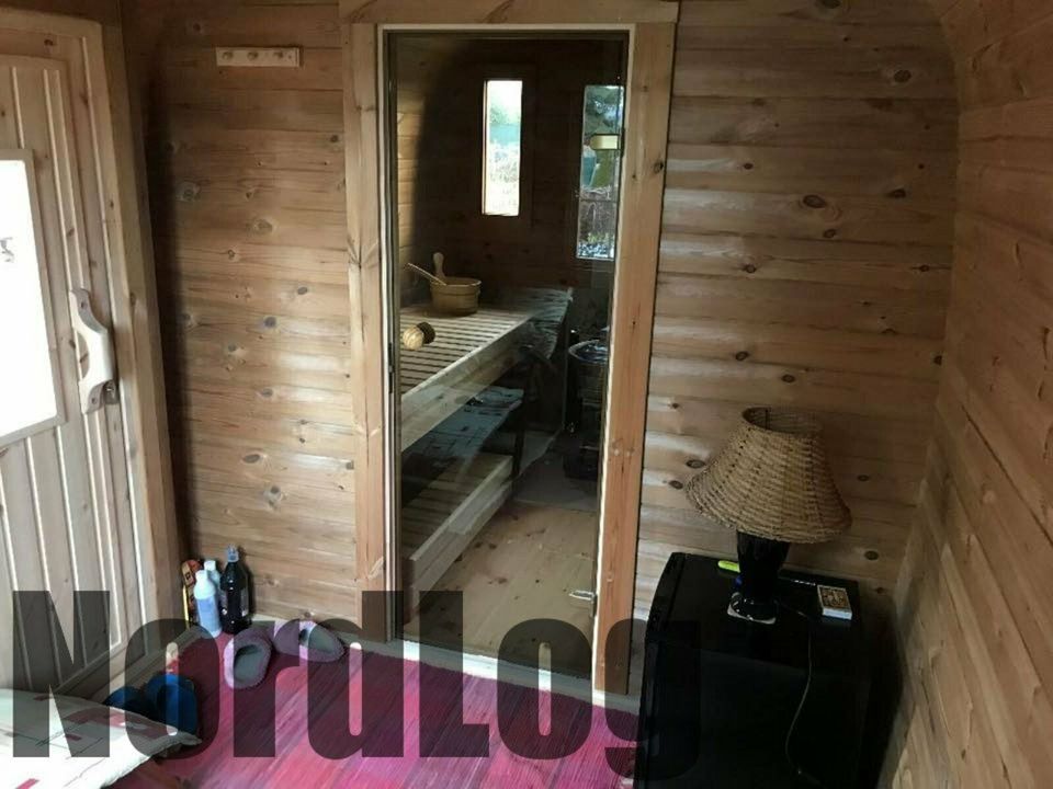 LUXURY NordLog SAUNA BUS 2,3 x 4,8m /Zweizimmer, Einfache Bänke/ in Weil der Stadt