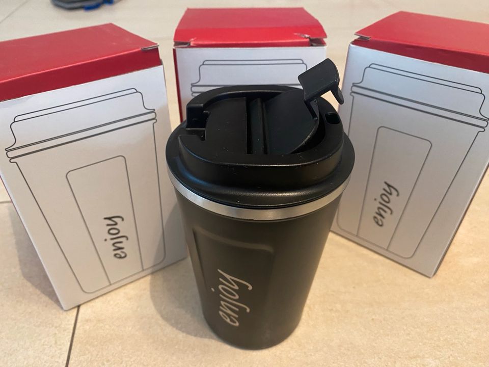 Kaffeebecher Coffee to Go Cup Becher Edelstahl NEU Isolierbecher in Ingolstadt