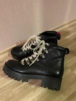 Steve Madden - schwarze LederStiefeletten - Gr.37 Nordrhein-Westfalen - Herten Vorschau