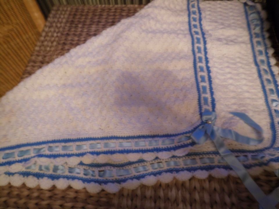 Traumhate Decke/Taufdecke/Baby Decke.(Reine Handarbei) (8) in Oer-Erkenschwick