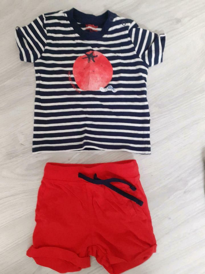 3er Set Gr. 74/80  kurze Hose/Tshirt Sommer 4e in Wadgassen