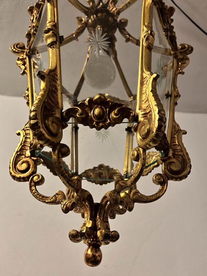 Original Jugendstil Hängelampe Deckenlampe sehr schwer in Leipzig