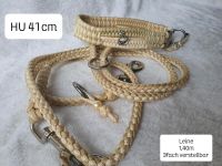 Paracord Set Halsband Leine Beige & Champagner Glitzer Rostock - Lütten Klein Vorschau