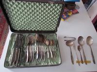 3o teiliges Besteckset, wohl aus DDR-Zeit, versilbert 90/1000 Sachsen-Anhalt - Magdeburg Vorschau
