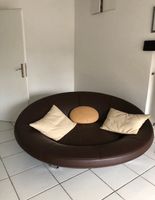 Echt Leder Design Sofa, kaffeebraun Hessen - Wiesbaden Vorschau