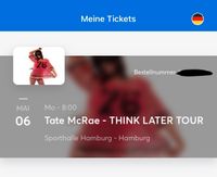 Tate mcrae Konzertticket Hamburg 06.05. in Hamburg Hannover - Mitte Vorschau