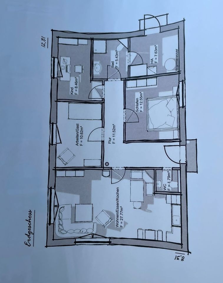 NOTVERKAUR! – Mehrfamilienhaus (Saniert) mit Grundstück für neu Bau ca. 491 m² (BGF) nahe Neuruppin. 16818 Kränzlin DG10310A in Kränzlin