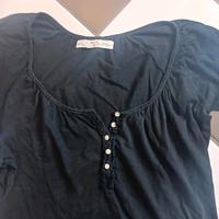 ausgeschnittenes T-Shirt schwarz mit Knopfleiste Gr. M Rheinland-Pfalz - Wittlich Vorschau