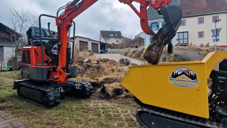 Minibagger Bagger mieten in Friedenweiler