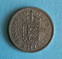 2x One Shilling Großbritannien Schilling 1962 Münze Elisabeth II Bayern - Großheubach Vorschau