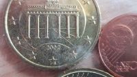 50-Cent-Münze 2002 ohne Prägestätte-Fehlprägung Berlin - Marienfelde Vorschau