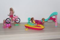 Barbie Sammlung Spielset Boot Stacie Fahrrad Pool Chelsea Bank Hessen - Twistetal Vorschau