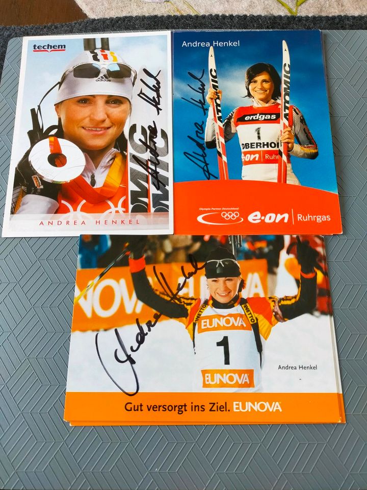 Biathlon Andrea Henkel Autogramme in Cadolzburg