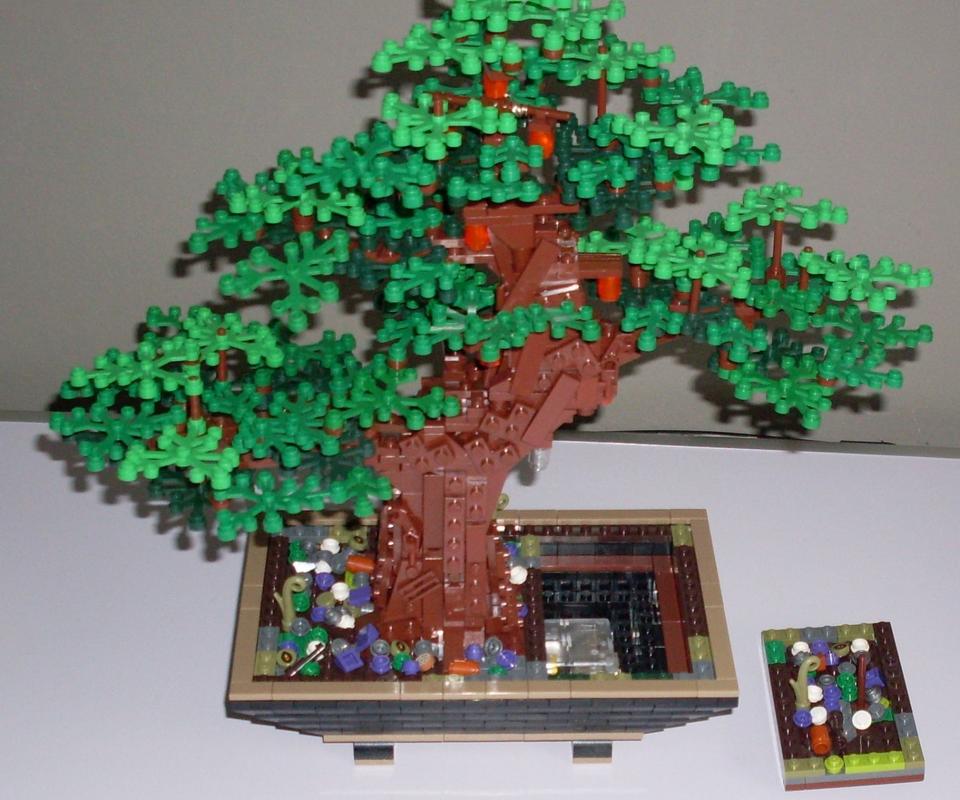 Lego, Bonsai Baum, Eigenbau, mit LED Lichter (Batteriebetrieben), in Wackersberg