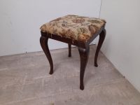 #B Hocker Holz Polsterhocker eckig Chippendale Stil Blumenmuster Sachsen - Burgstädt Vorschau