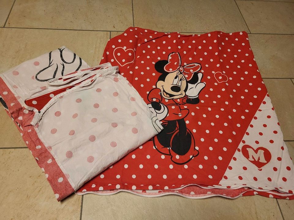 Minnie Mouse Bettwäsche wendebettwäsche nachtleuchtend 135×200 in Kröning