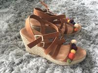 Esmara Heidi Klum Sandale Wedges Keilabsatz Schnürung bunt 38 Bayern - Poing Vorschau