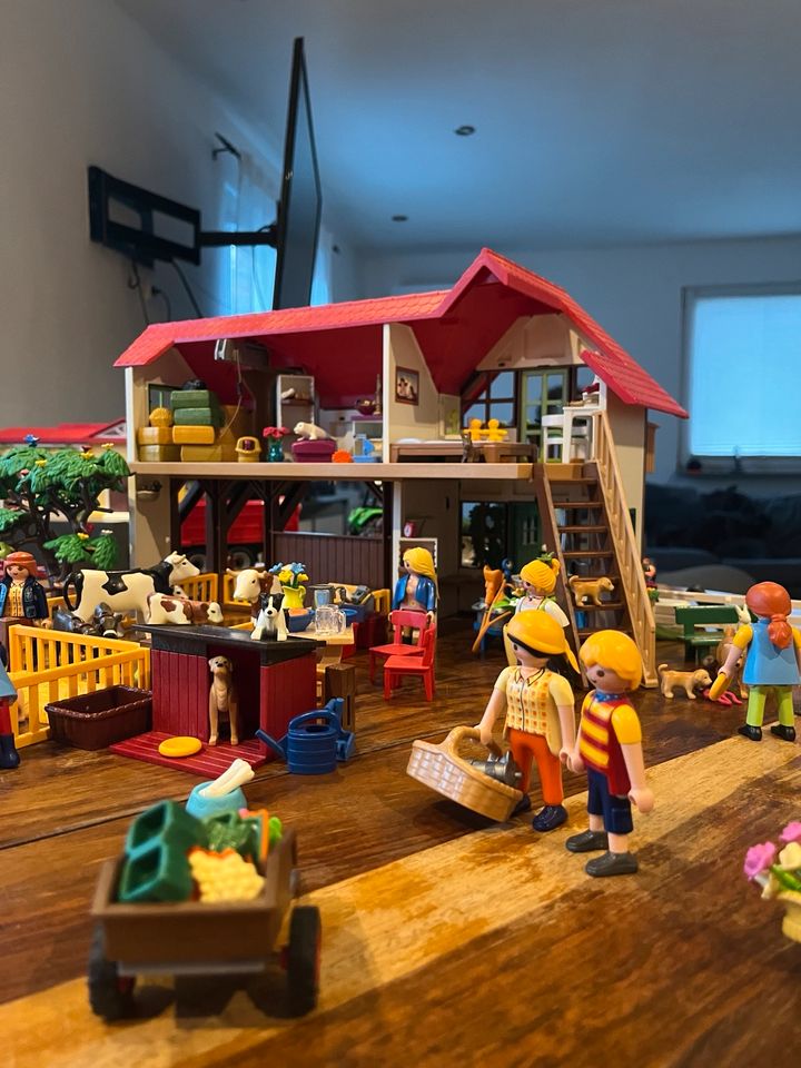 Playmobil Bauernhof mit ganz viel Zubehör in Wissen