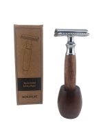 Socialic Safety Razor Rasierhobel mit Holzgriff, Holzhalterung & Nordrhein-Westfalen - Velbert Vorschau