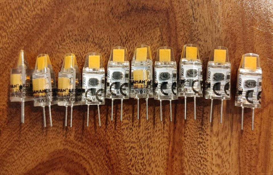 LED 12V Stiftsockel sehr sparsam im Verbrauch in Hünstetten