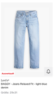 Levi's® BAGGY - Jeans Relaxed Fit - light-blue denim Größe: 29x31 Hessen - Wetzlar Vorschau