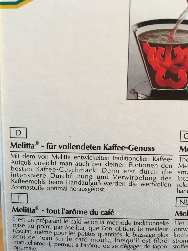 Melitta Handfilter Classic Set 1x2 NEU in Soyen