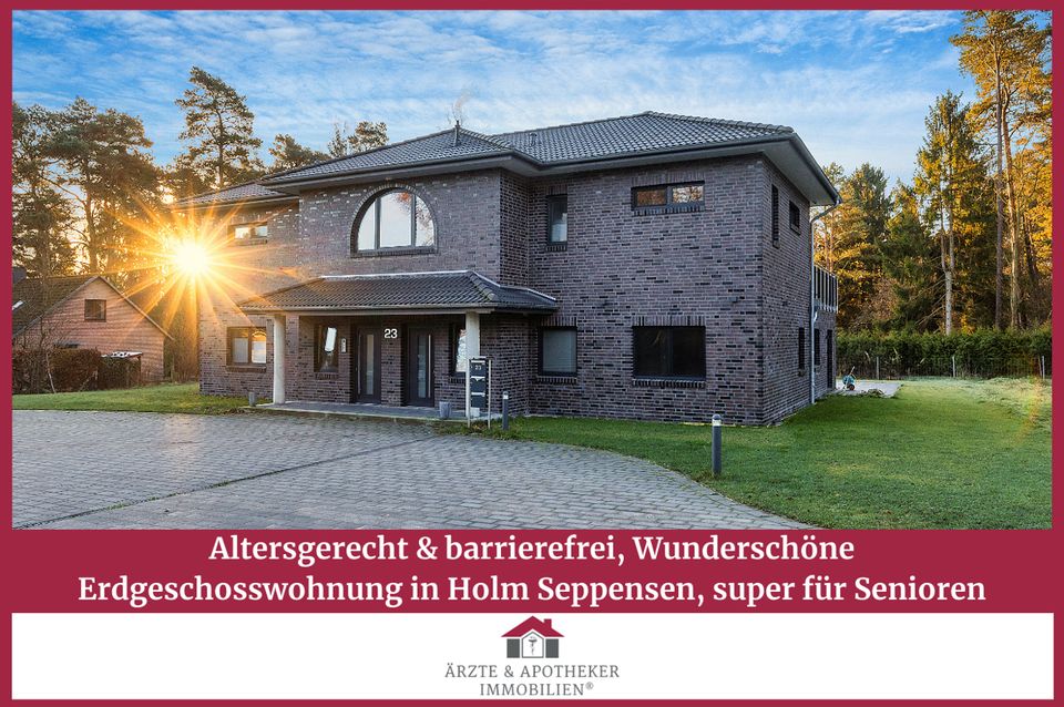 Altersgerecht & barrierefrei: Wunderschöne Erdgeschosswohnung in Holm Seppensen in Buchholz in der Nordheide