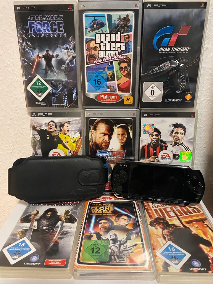 PSP Inkl. Spiele und Hülle in Hanau