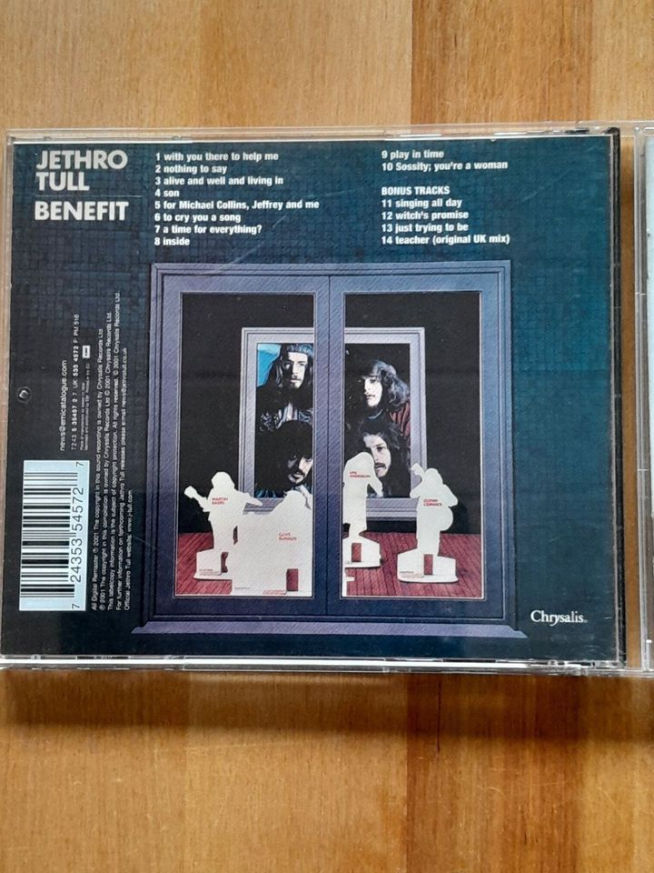 JETHRO TULL - BENEFIT & 4 BONUS TRACKS (1970)   TOP! in Jardelund