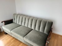 Vintage Sofa (200€) und 5 Sessel (jeweils 100€) in samt-grün Hessen - Kassel Vorschau