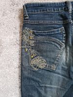 Mädchen Hose Jeans Gr.158 blau Blumenmuster Nordrhein-Westfalen - Oberhausen Vorschau