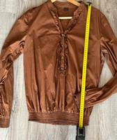 Braune (Cognac) Bluse Rüschen Selection s.Oliver 38 Nordrhein-Westfalen - Schwerte Vorschau