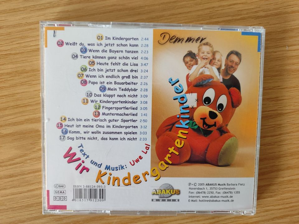 CD „ Wir Kindergartenkinder“ mit Lieder und Textheft von Uwe Lal in Arzbach