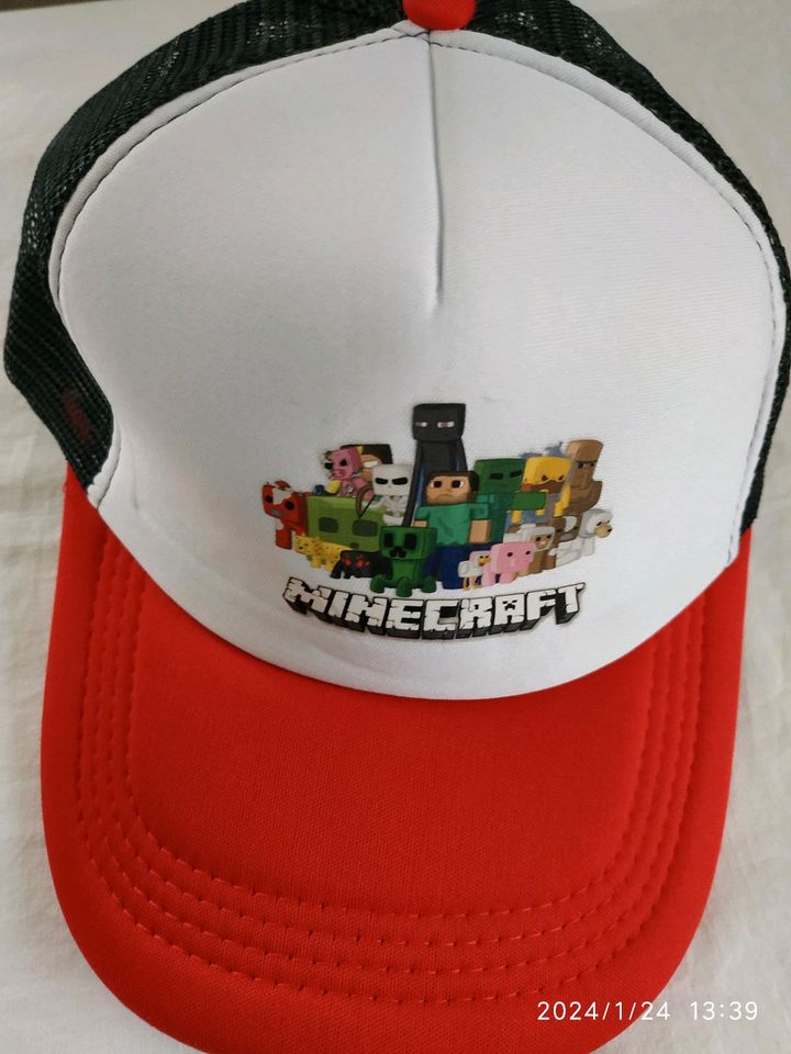 Minecraft Mütze one size hinten zum verstellen in Niederschönenfeld
