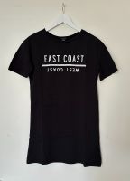 Schwarzes langes T-Shirt mit Print „ East Coast - West Coast“ Frankfurt am Main - Innenstadt Vorschau