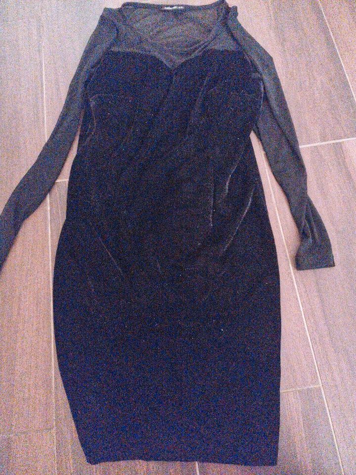 Abendkleid gr 38 schwarz glitzer in Herbolzheim