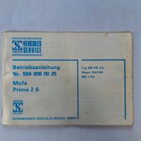 Hercules Prima 2S Betriebsanleitung Bayern - Schonungen Vorschau