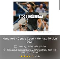 2 Tickets für das Boss Open Hauptfeld - Centre Court Stuttgart - Stuttgart-Nord Vorschau