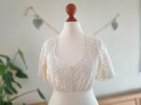 * Trachtenbluse Country-Line Bluse 34 Spitze Pailletten creme Bayern - Burglengenfeld Vorschau