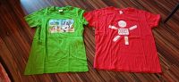 Kinder T-shirt 146 152 grün rot Halbarm Hessen - Eschwege Vorschau
