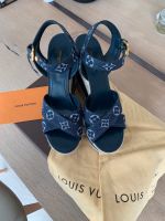 Louis Vuitton Monogram Denim Formentera Wedge Grand Blue Kr. München - Riemerling Vorschau