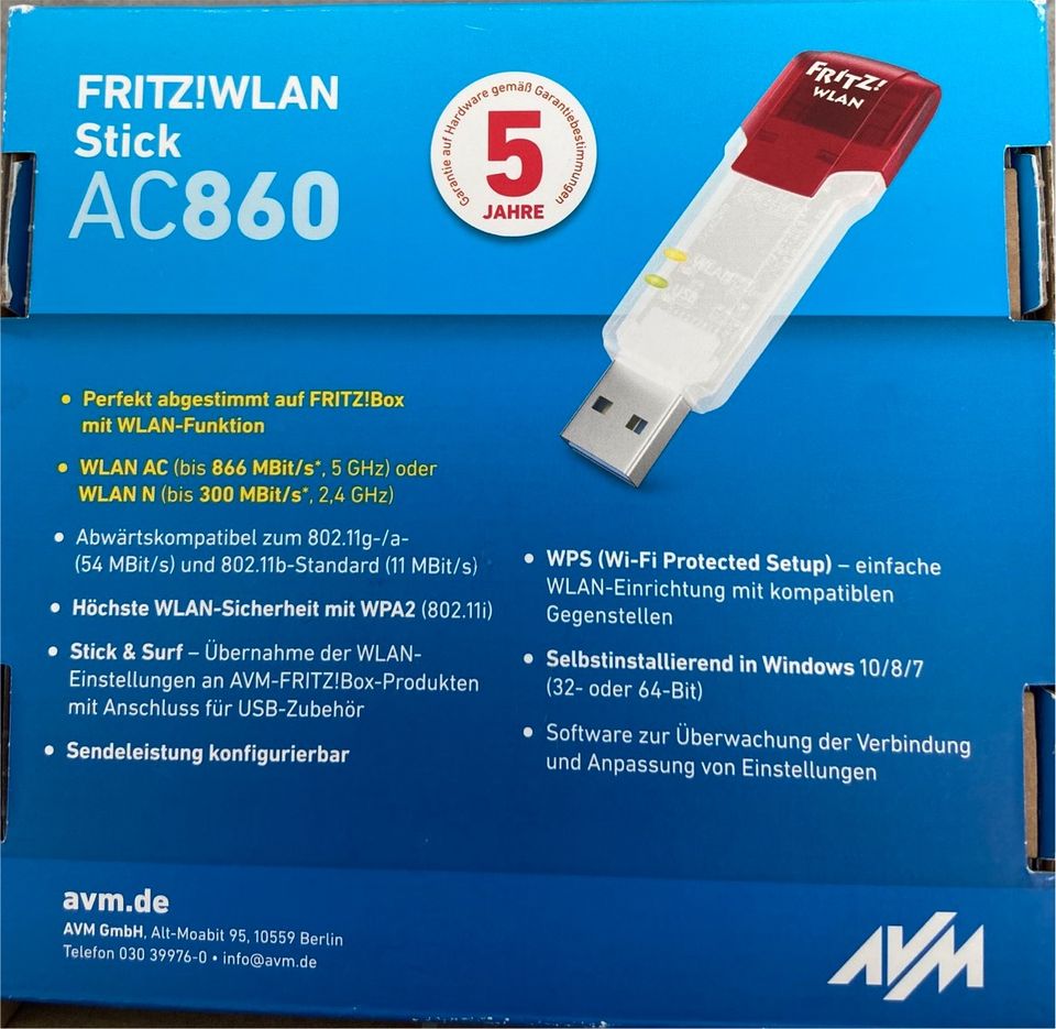 FRITZ! WLAN Stick AC860 in Herzfelde