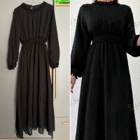 Maxi-Kleid mit Rüschenbesatz, Laternenärmeln schwarz größe 40-42 Mitte - Tiergarten Vorschau