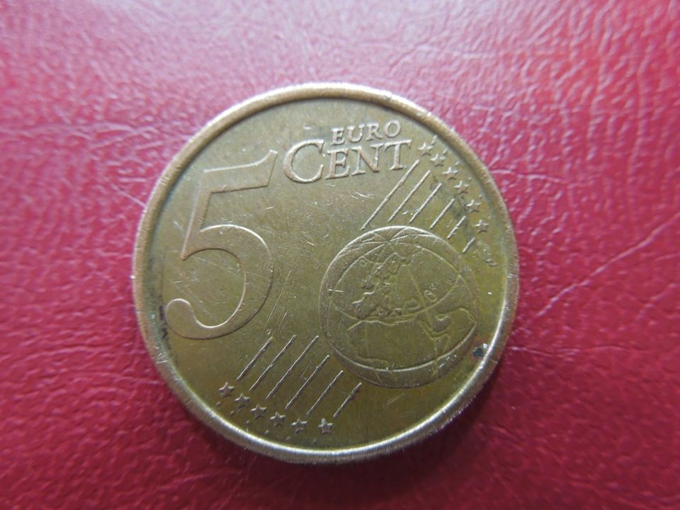 Seltene   5 Cent Münze Spanien Von 1999 Mit  Fehlern in Wallerfangen
