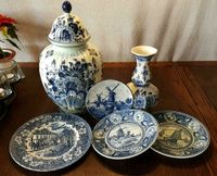 Delfter Porzellan Deckelvase Teller Deckel Vase Delft Hollandia Nordrhein-Westfalen - Ratingen Vorschau