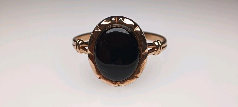 Antiker Onyx Ring 333 Gold 8 k 55 in Reinstorf