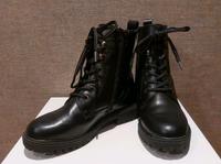 Schwarze Lederschnürstiefel, wie neu Niedersachsen - Jemgum Vorschau