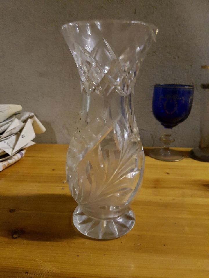 Vase Glas Kristall in Neetze