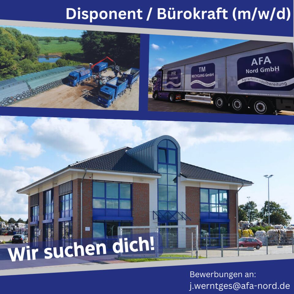 Disponent/ Bürokraft (m/w/d) in Hohenwestedt