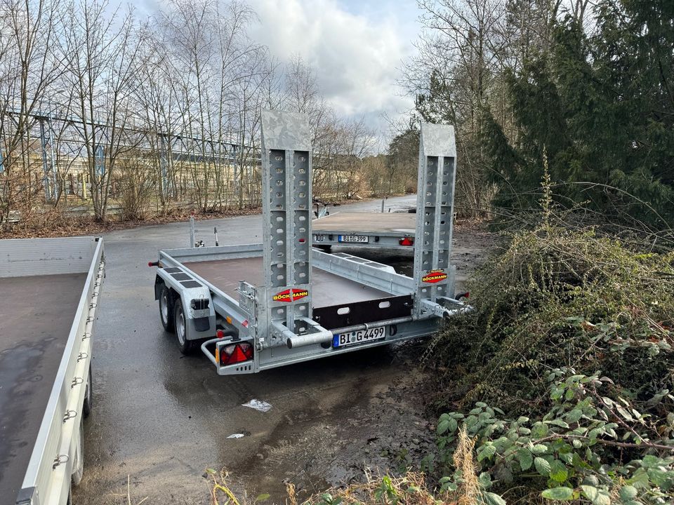 Maschinentransporter mieten PKW Anhänger 3,5t in Bielefeld